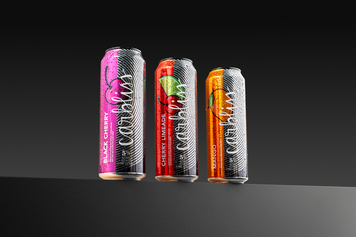 Carbliss Cocktails 3 flavors aligned